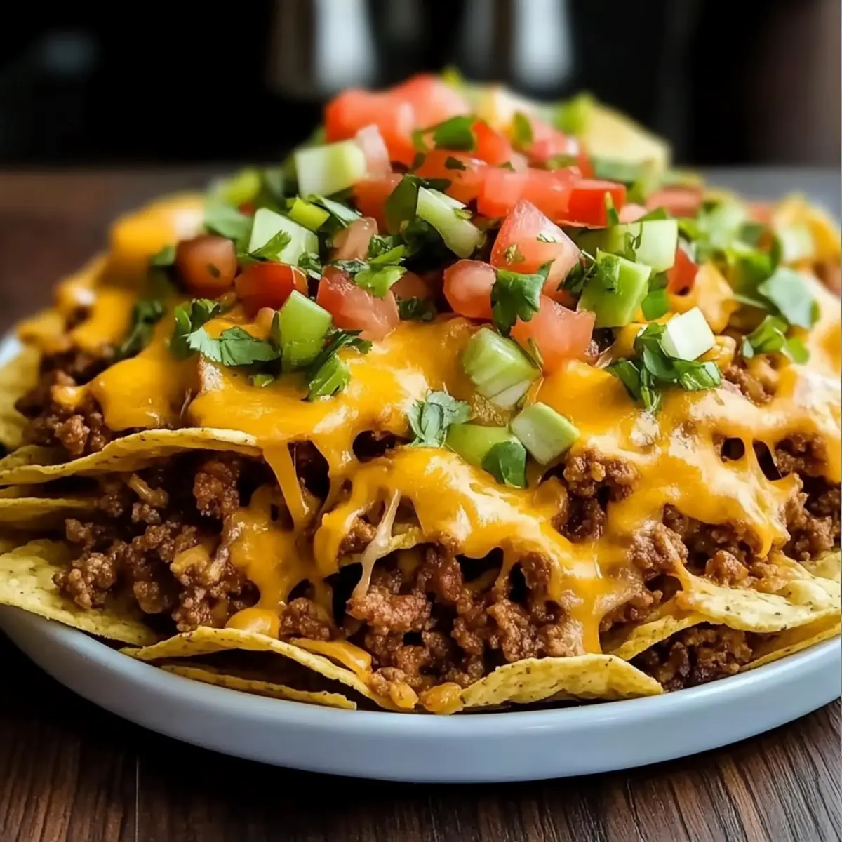 Epic Beef Nachos Supreme: Irresistible Layers of Flavor!