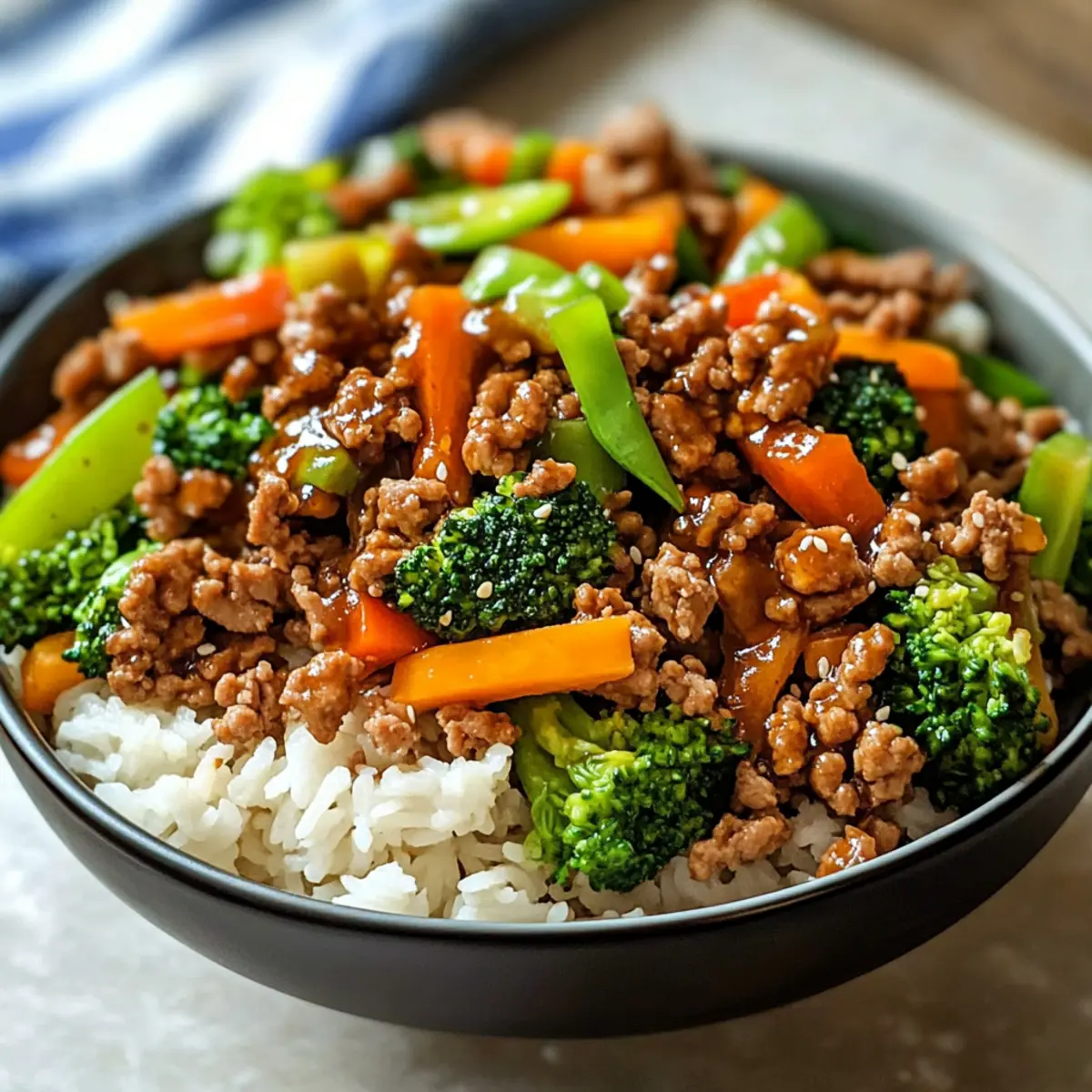 Savory Ground Turkey Teriyaki Stir Fry for Quick Weeknight Dinners