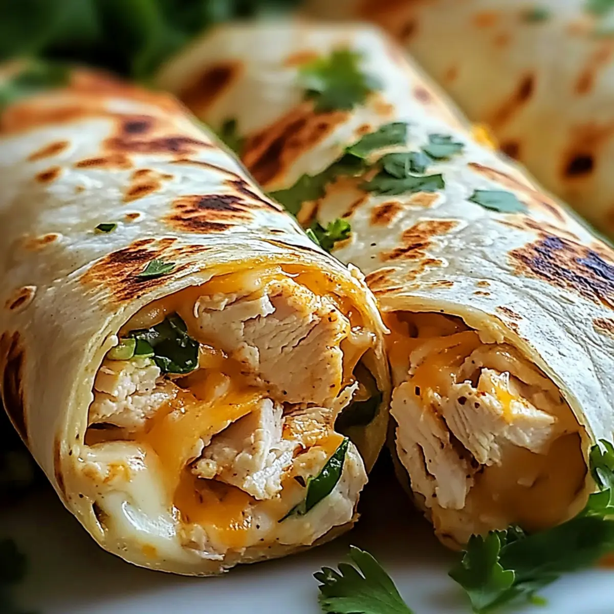 Cheesy Chicken Garlic Wraps: Your Quick Family Favorite
