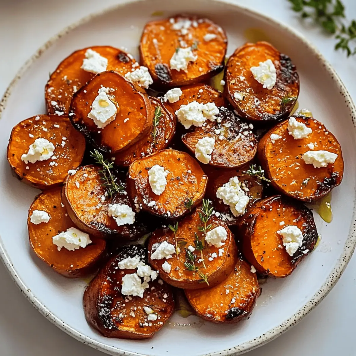 Savory Feta Sweet Potato Rounds for a Gourmet Delight