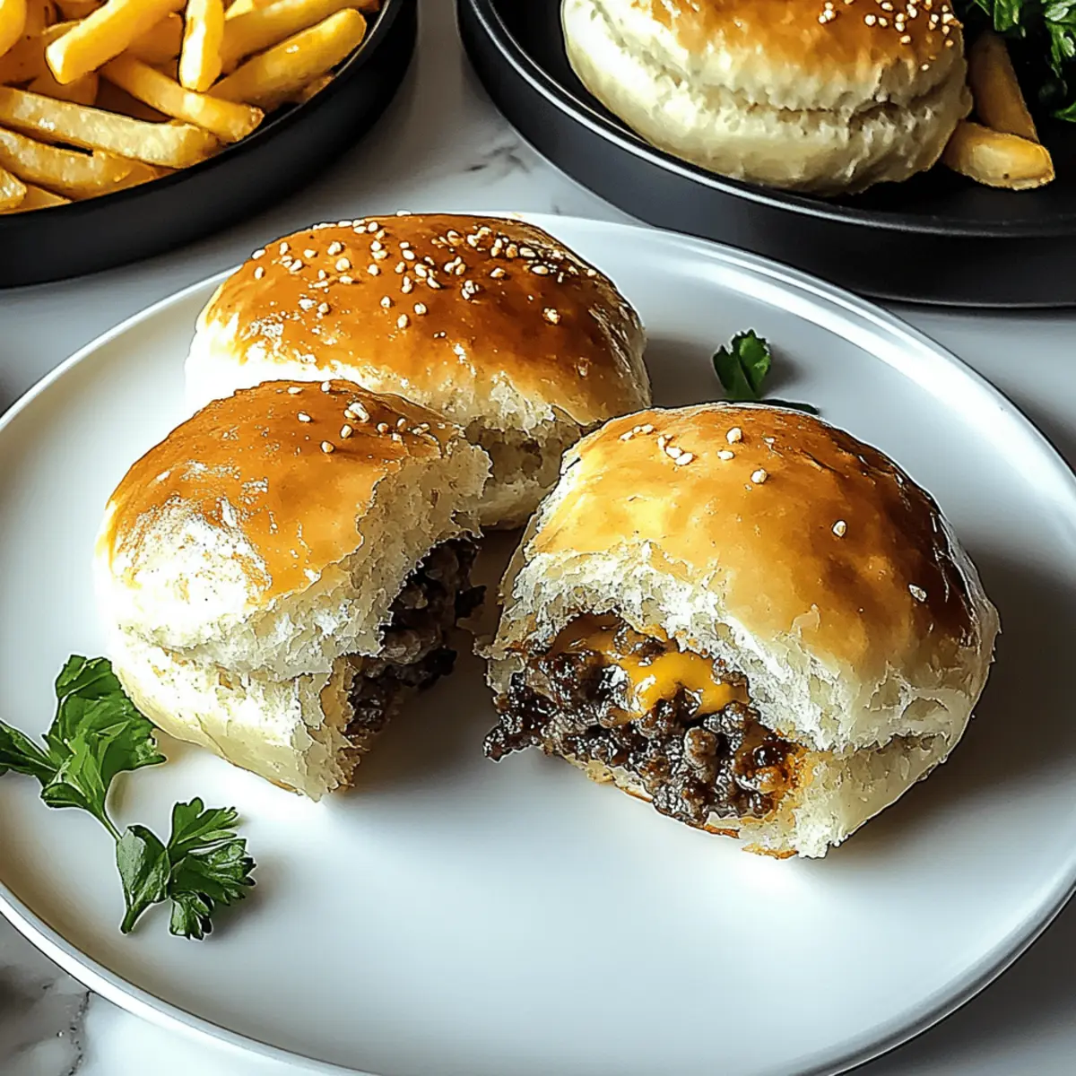Garlic Parmesan Cheeseburger Bombs: Ultimate Cheesy Delight