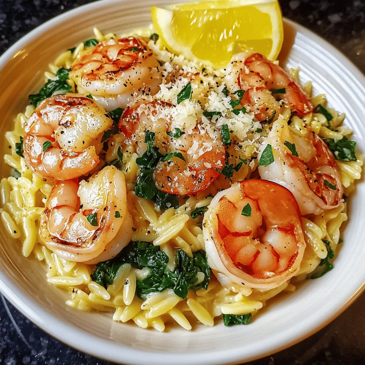 Shrimp Orzo in Lemon Garlic Sauce: A Quick Zesty Delight