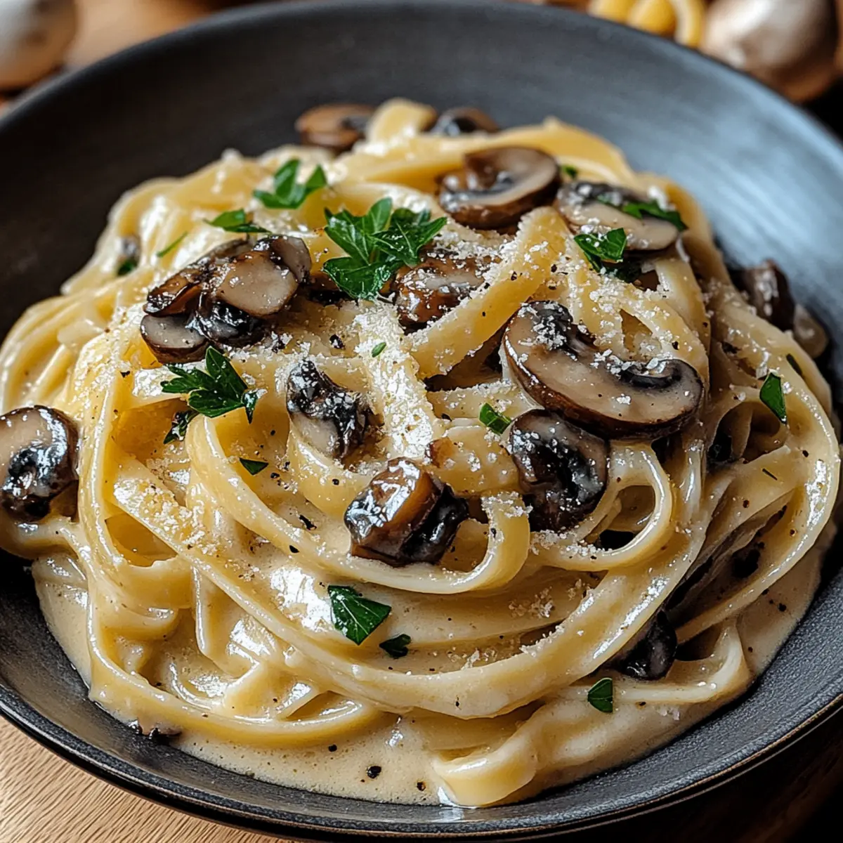 Creamy Caramelized Leek and Mushroom Gruyere Pasta Delight