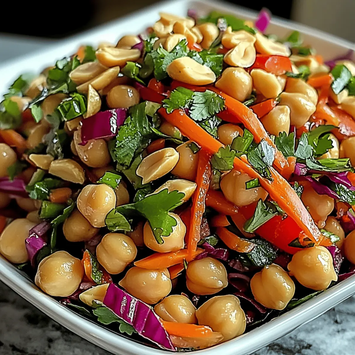 Crunchy Thai Chickpea Salad: A Flavor-Packed Vegan Treat