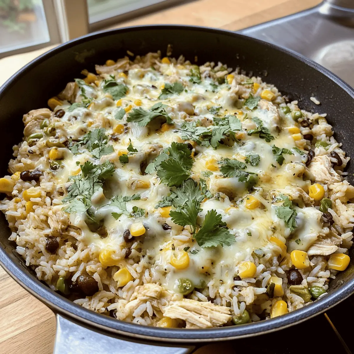 Salsa Verde Chicken & Rice Skillet: A Flavorful One-Pan Wonder