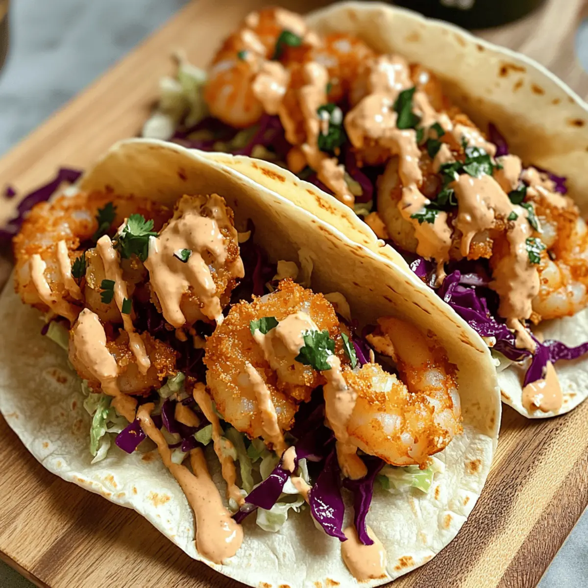 Air Fryer Bang Bang Shrimp Tacos Ready in 30 Minutes