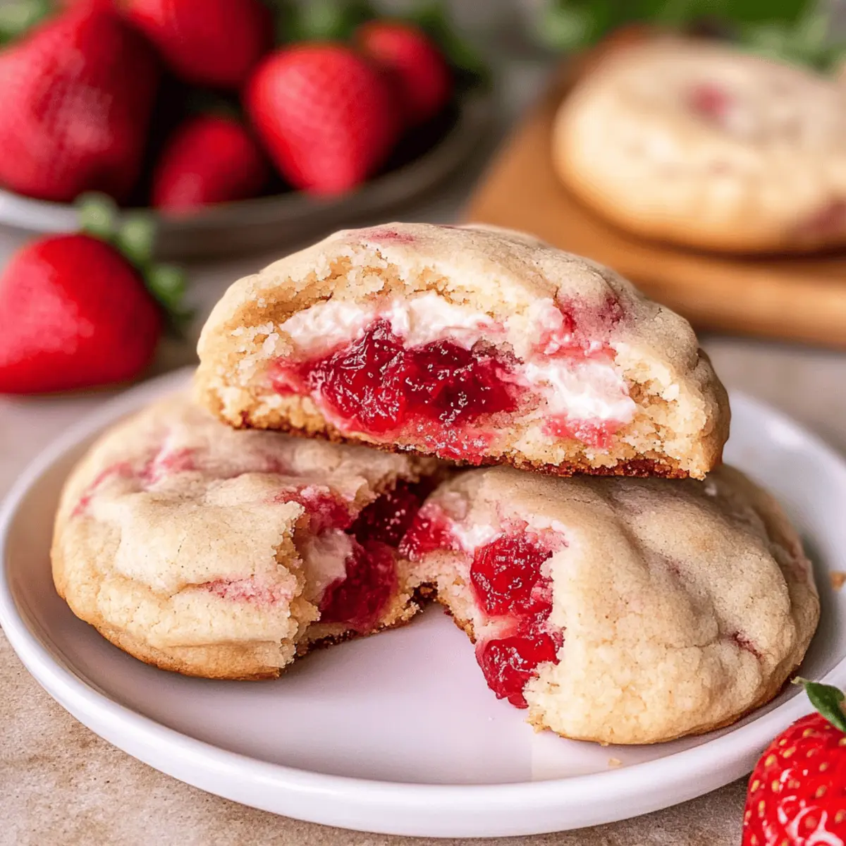 Irresistible Strawberry Cheesecake Cookies for Sweet Moments