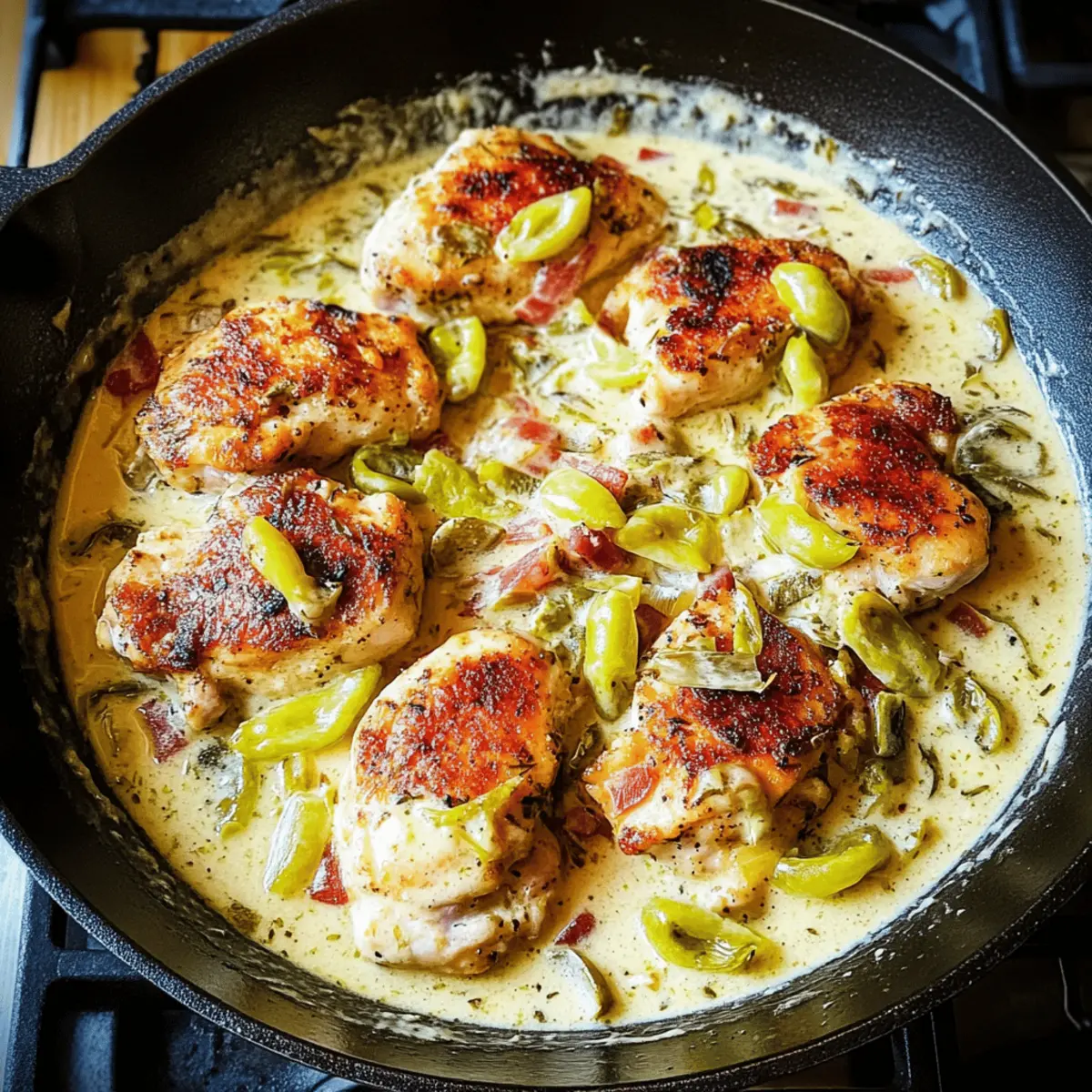 Delicious Pepperoncini Chicken Skillet in Just 30 Minutes