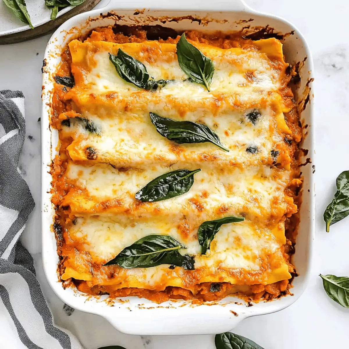 Savor Homemade Vegetarian Pumpkin Spinach Lasagna Bliss