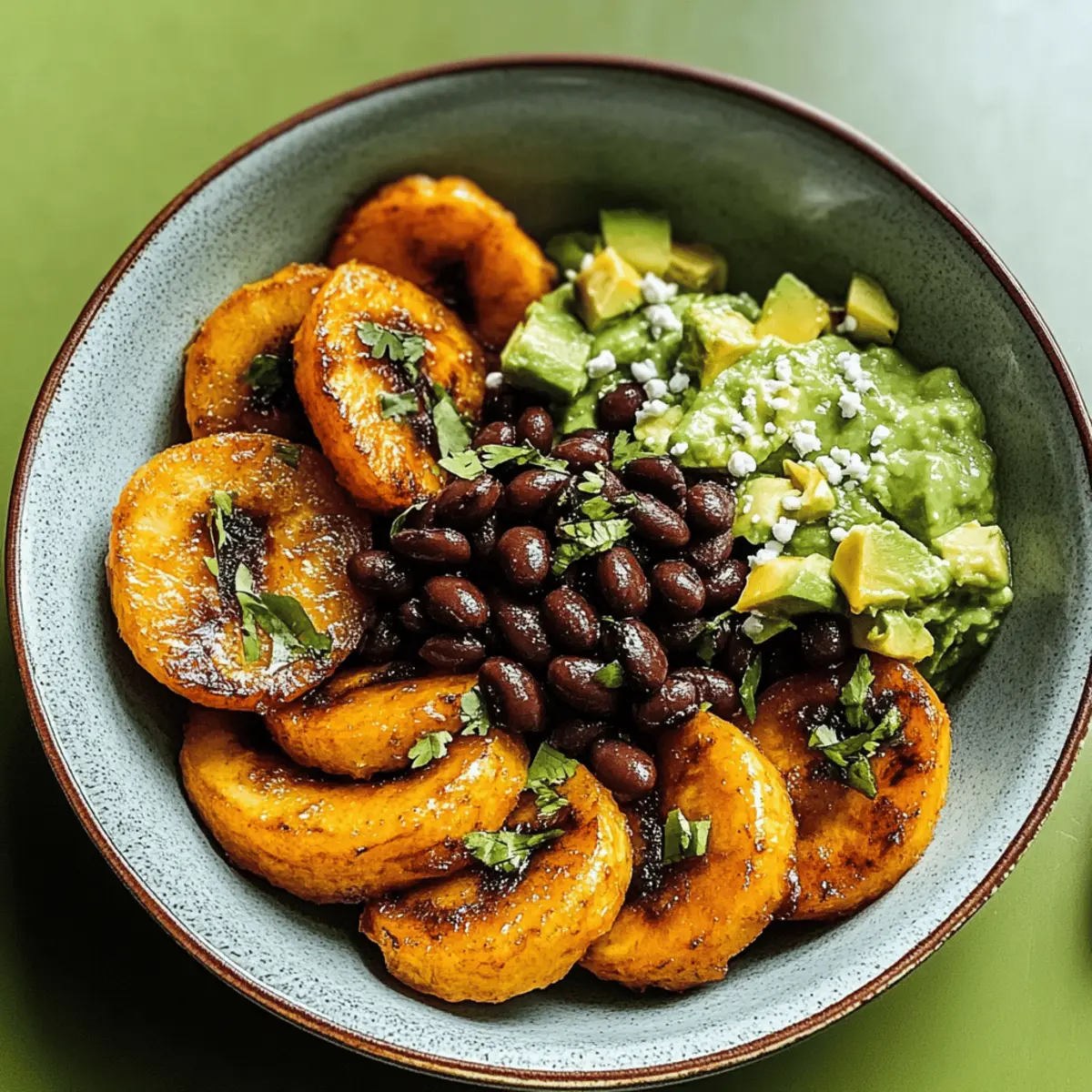 Crispy Plantain and Black Bean Tostones for a Flavorful Snack