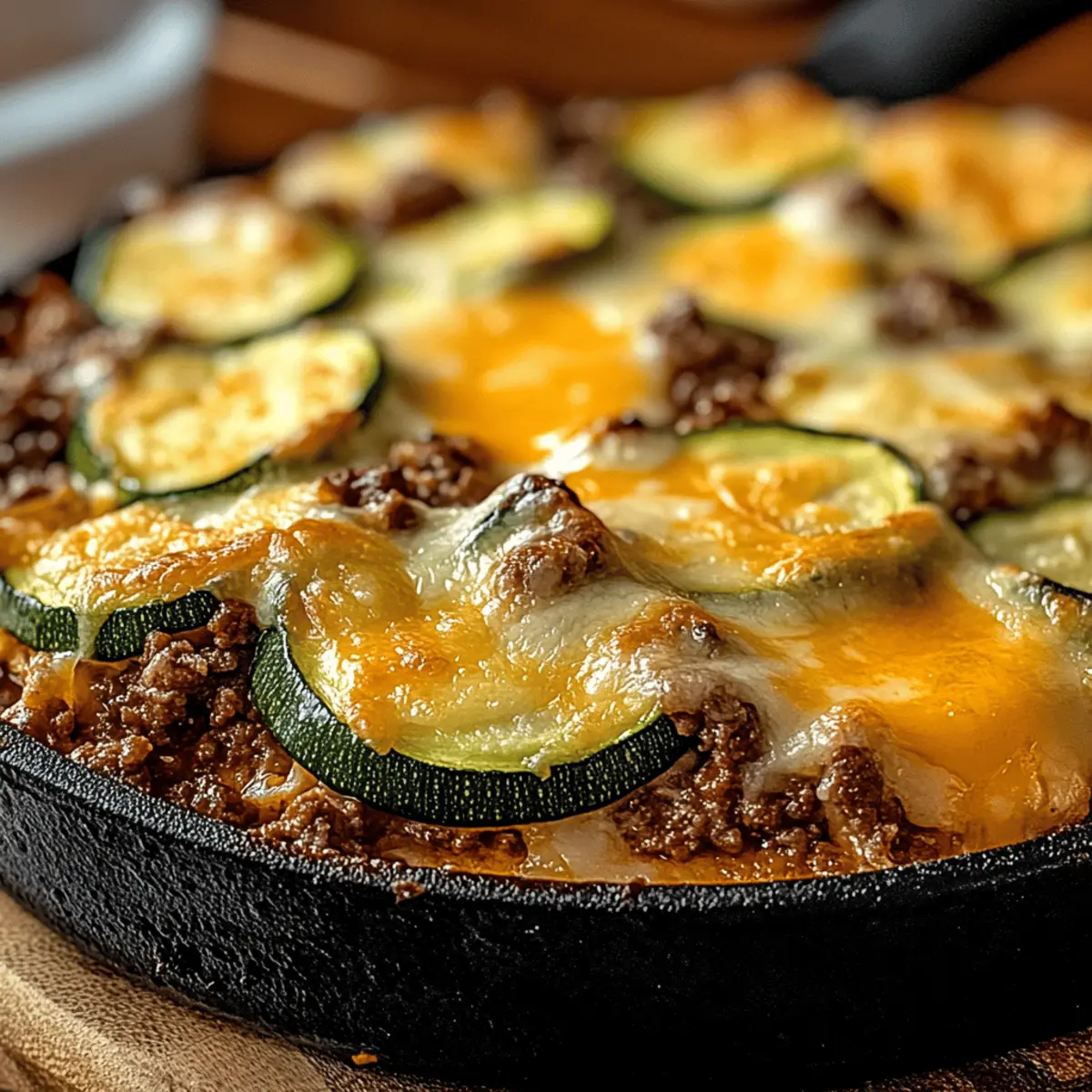 Cheesy Beef & Zucchini Casserole for Cozy Weeknight Comfort