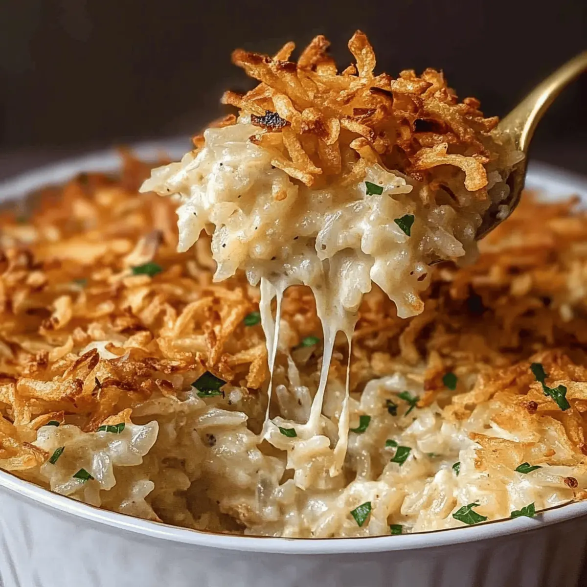Creamy French Onion Chicken Rice Bake for Cozy Nights