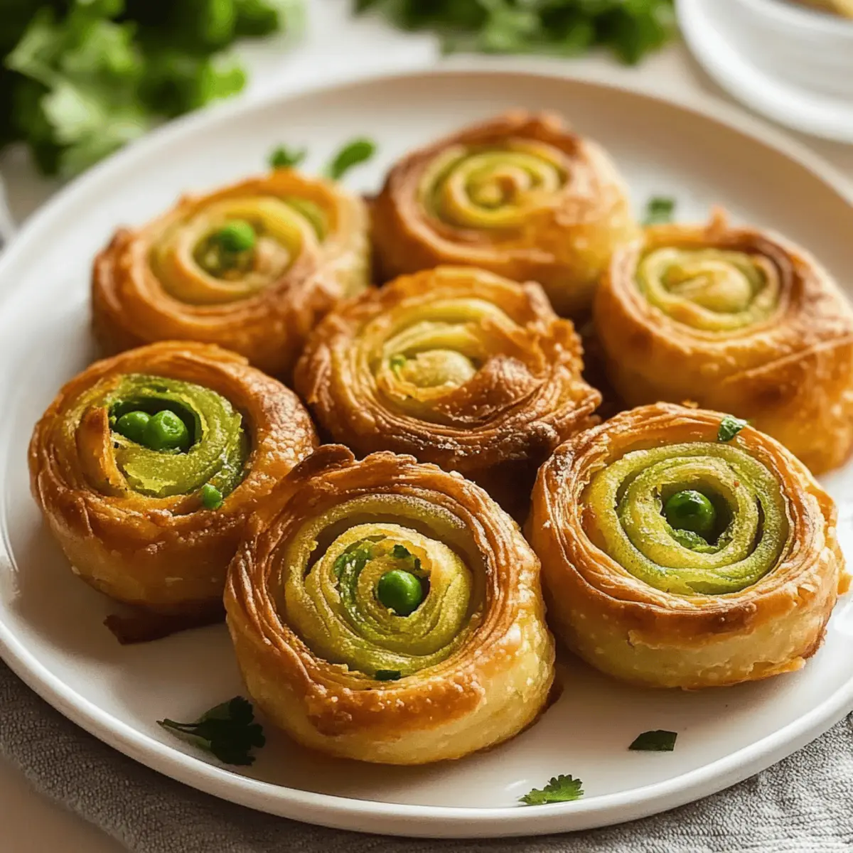Crispy Potato & Peas Samosa Pinwheels for Effortless Entertaining