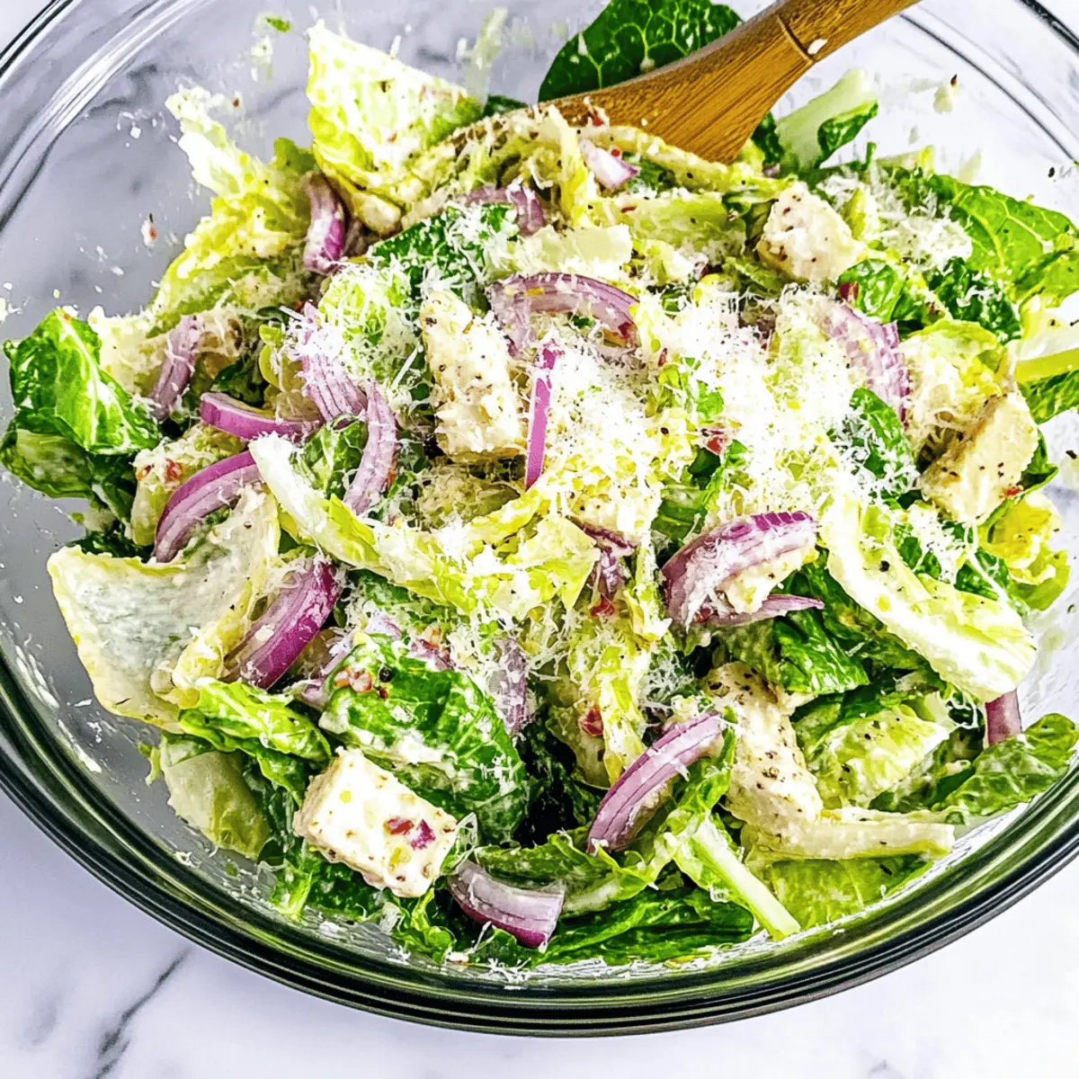 Zesty Lemon Parmesan Lettuce Salad in 5 Minutes Flat