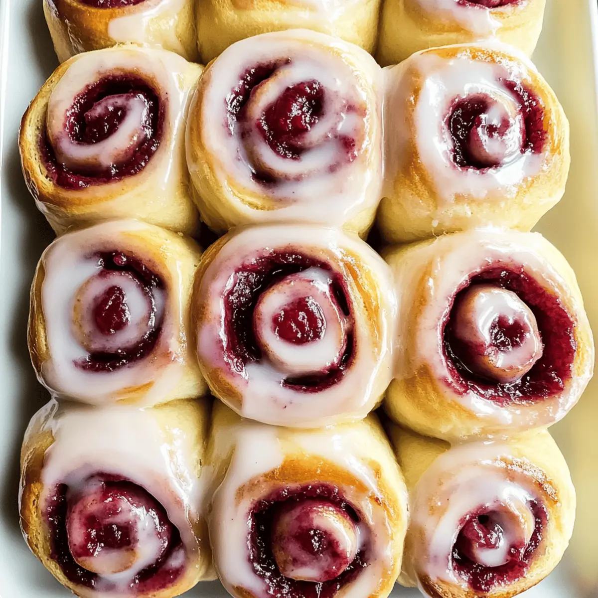 Raspberry Cinnamon Rolls with Lemon Glaze for a Sweet Brunch