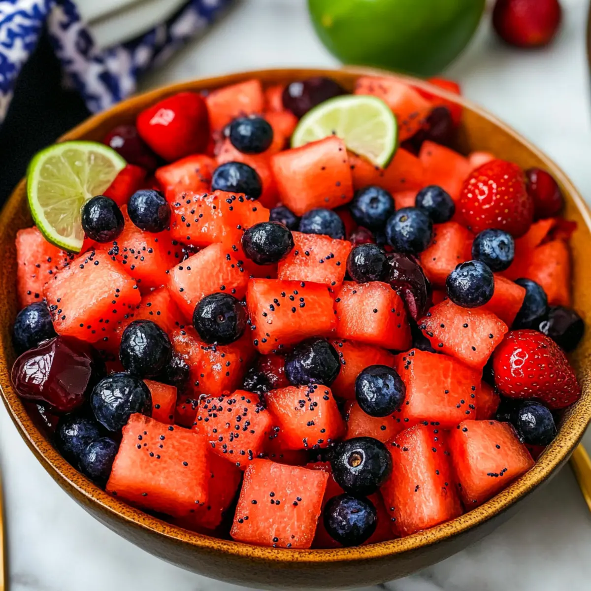 Refreshing Watermelon Summer Berry Salad for Perfect Picnics