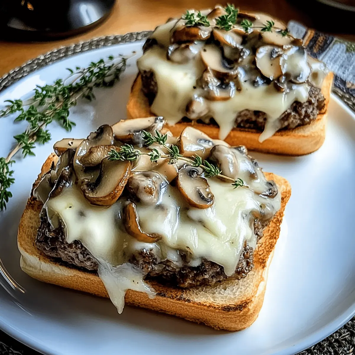Irresistible Swiss Mushroom Melt for Ultimate Comfort Food Bliss