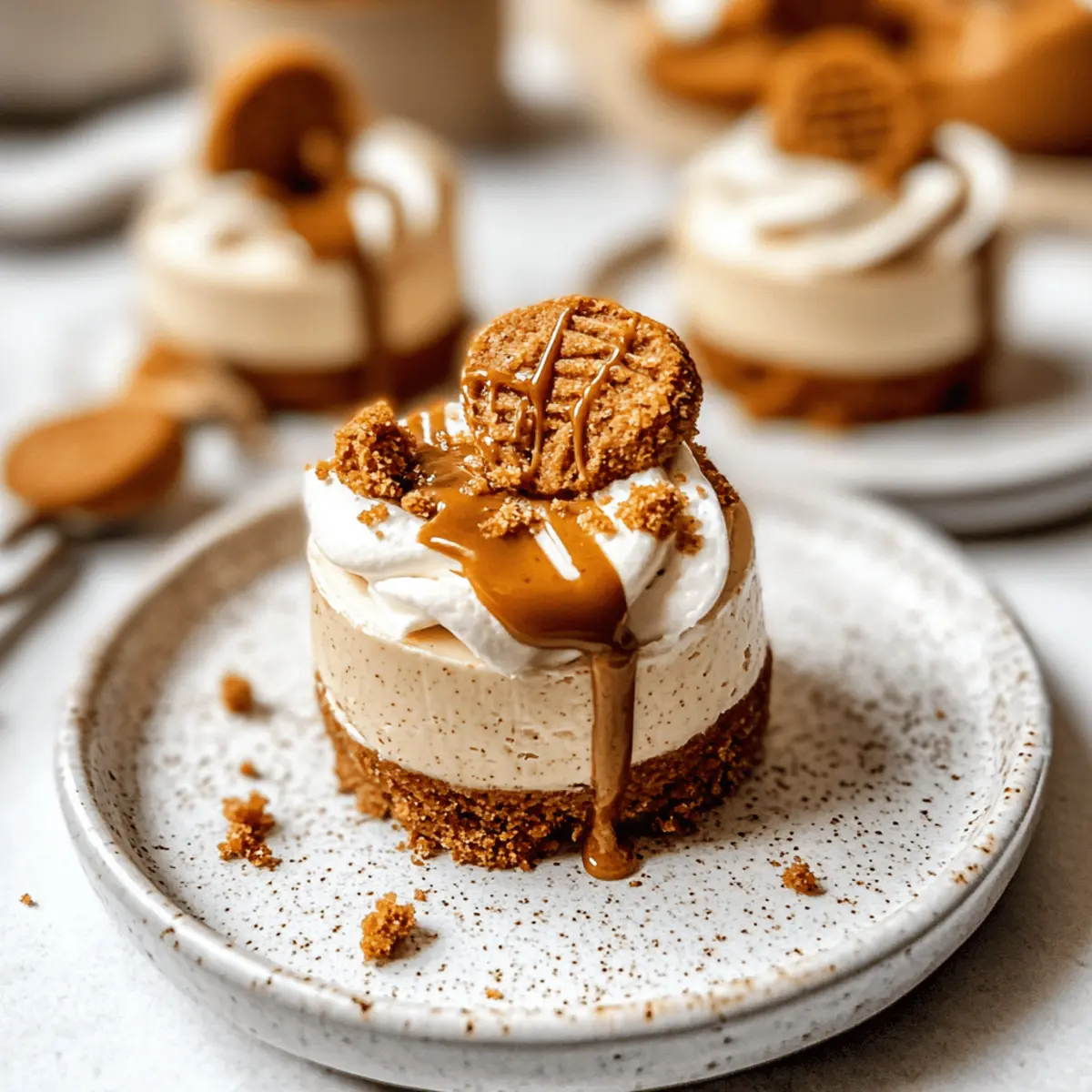 Indulgent No Bake Mini Biscoff Cheesecakes You’ll Love