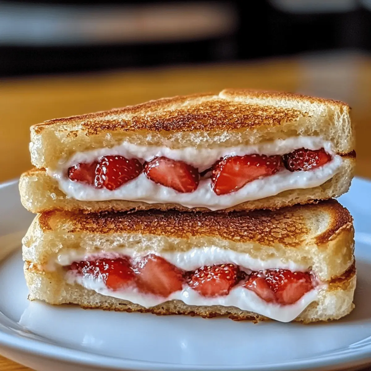 Crispy Strawberry Cheesecake Sandwiches for a Sweet Treat