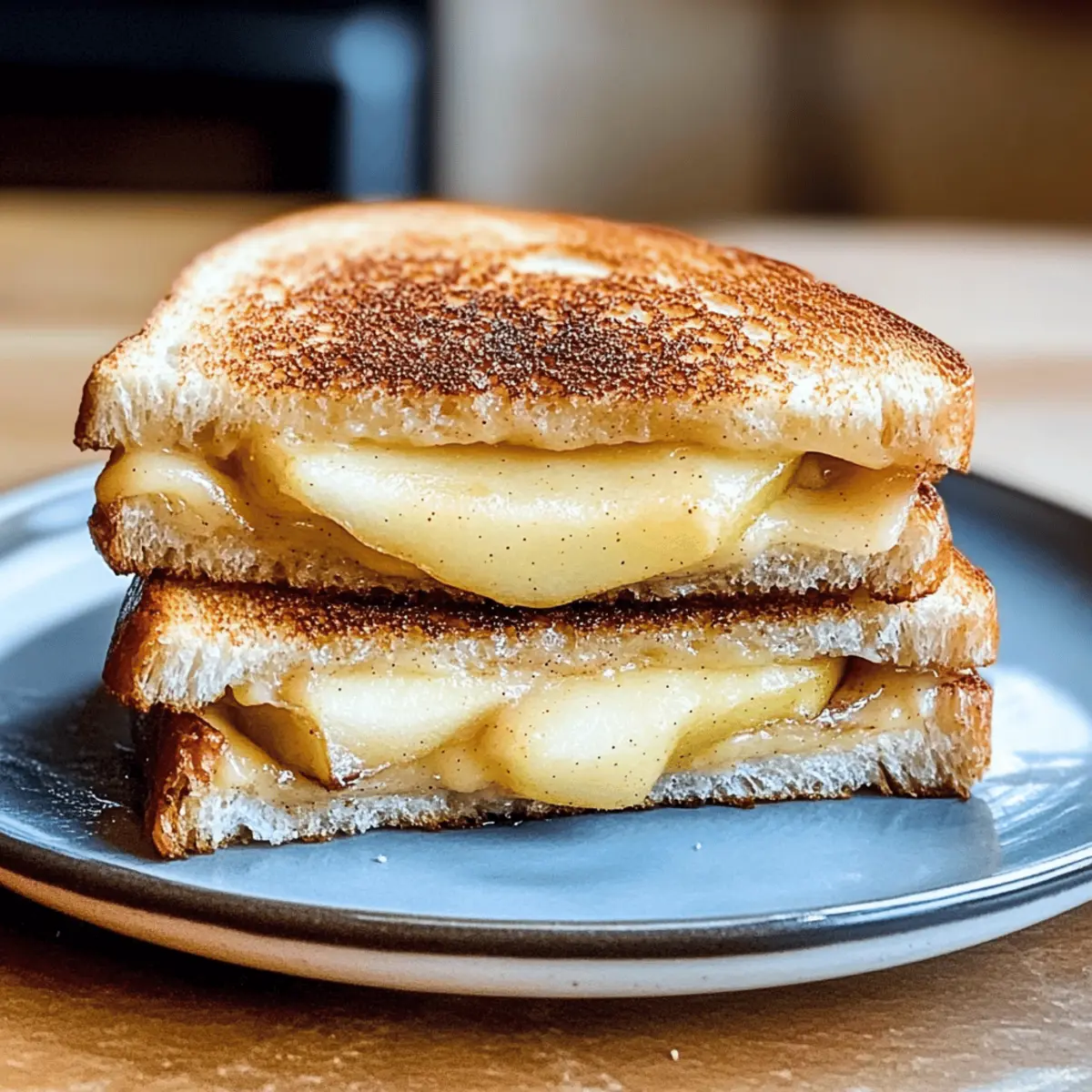 Delicious Cinnamon Sugar Brie and Apple Grilled Cheese Bliss