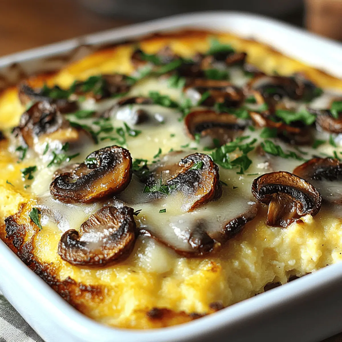 Cozy Up with This Divine Mushroom Polenta Casserole