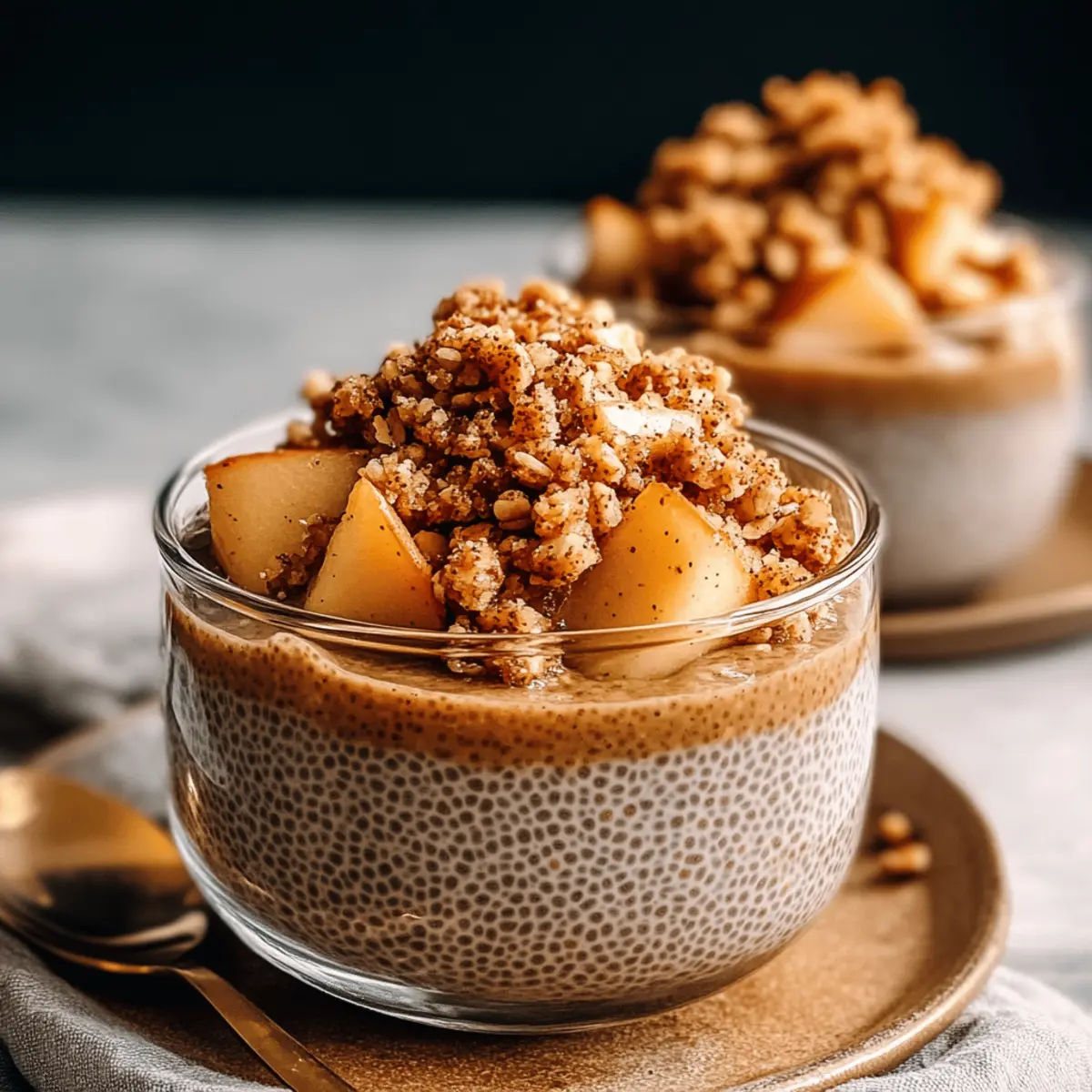Cozy Apple Crumble Chia Pudding for a Heartwarming Breakfast