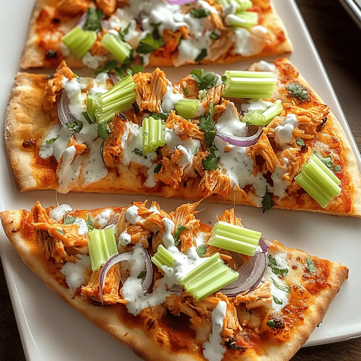 Savory Buffalo Chicken Flatbread Pizza for Quick Weeknight Bliss