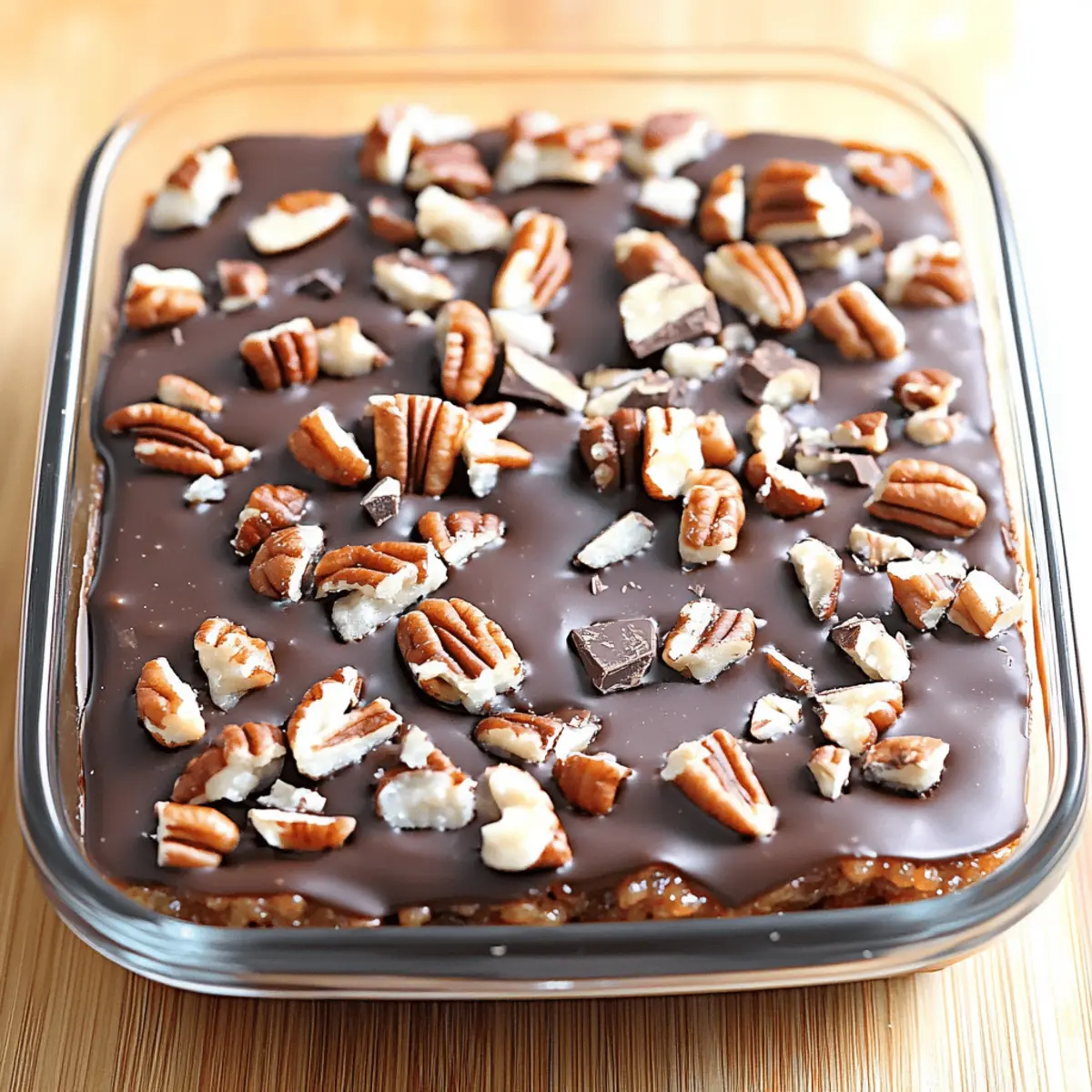 Caramel Turtle Rice Krispie Treats That Melt in Your Mouth