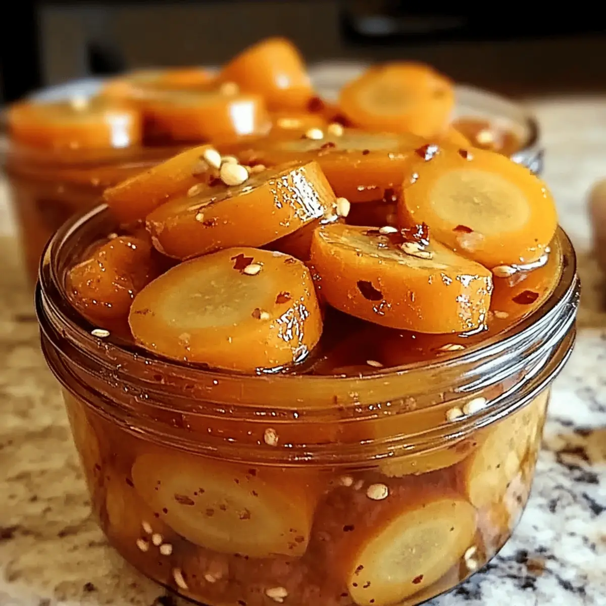Sweet and Spicy Honey Pickled Carrots for Flavorful Snacking