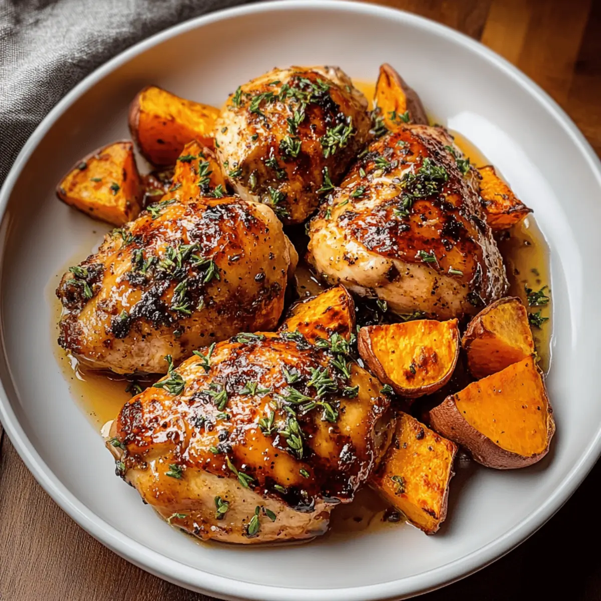 Maple-Glazed Chicken with Sweet Potatoes: A Cozy Delight
