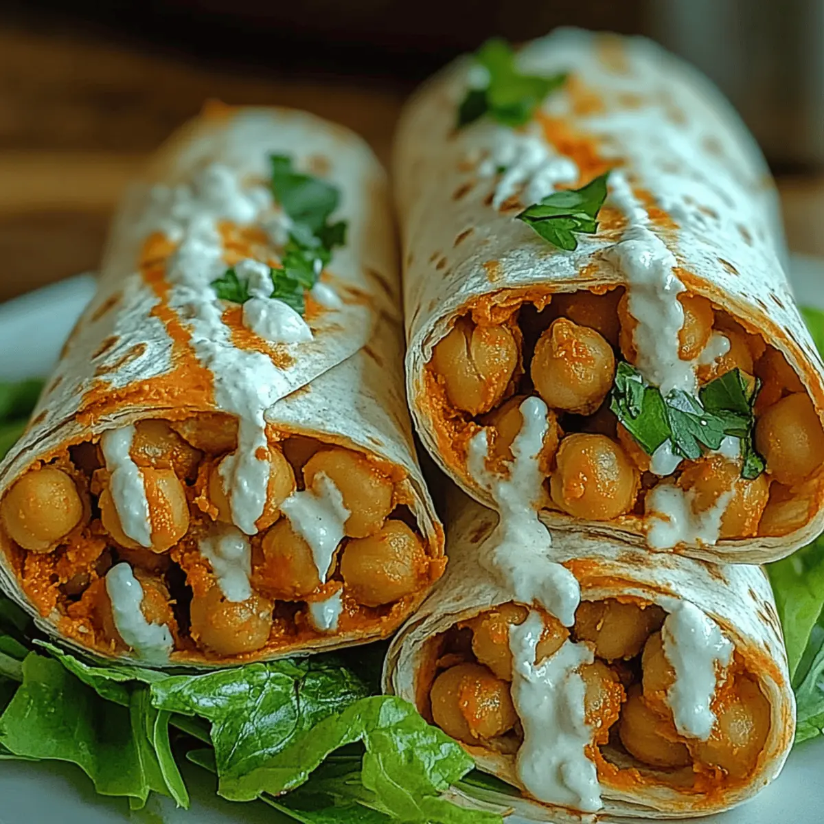 Spicy Buffalo Chickpea Wraps for a Flavor-Packed Meal