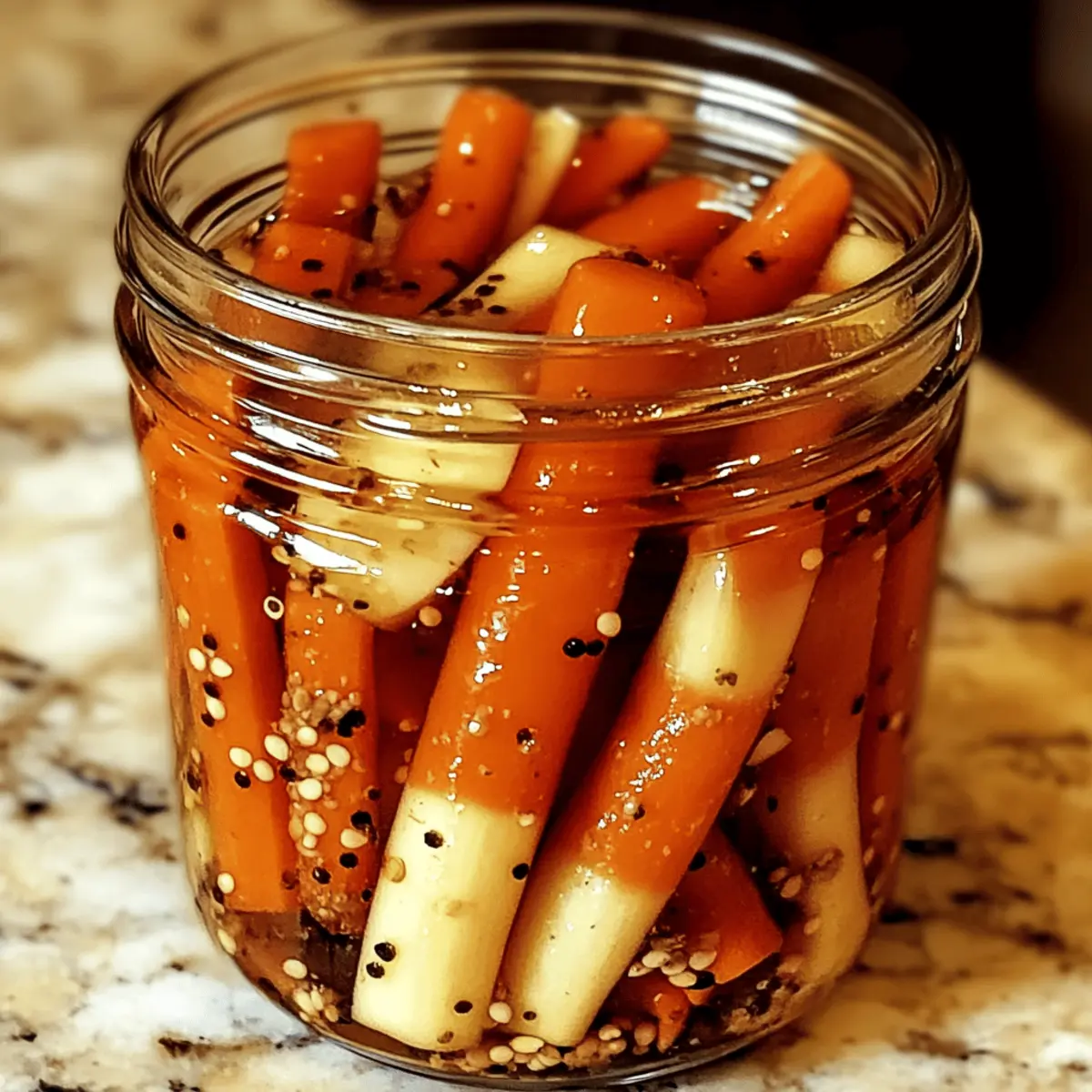 Zesty Garlic-Ginger Pickled Carrots for a Flavorful Crunch