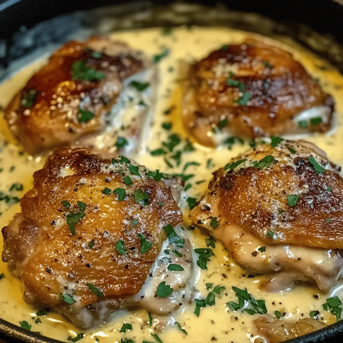 Creamy Oven Baked Chicken Thighs for a Cozy Family Feast