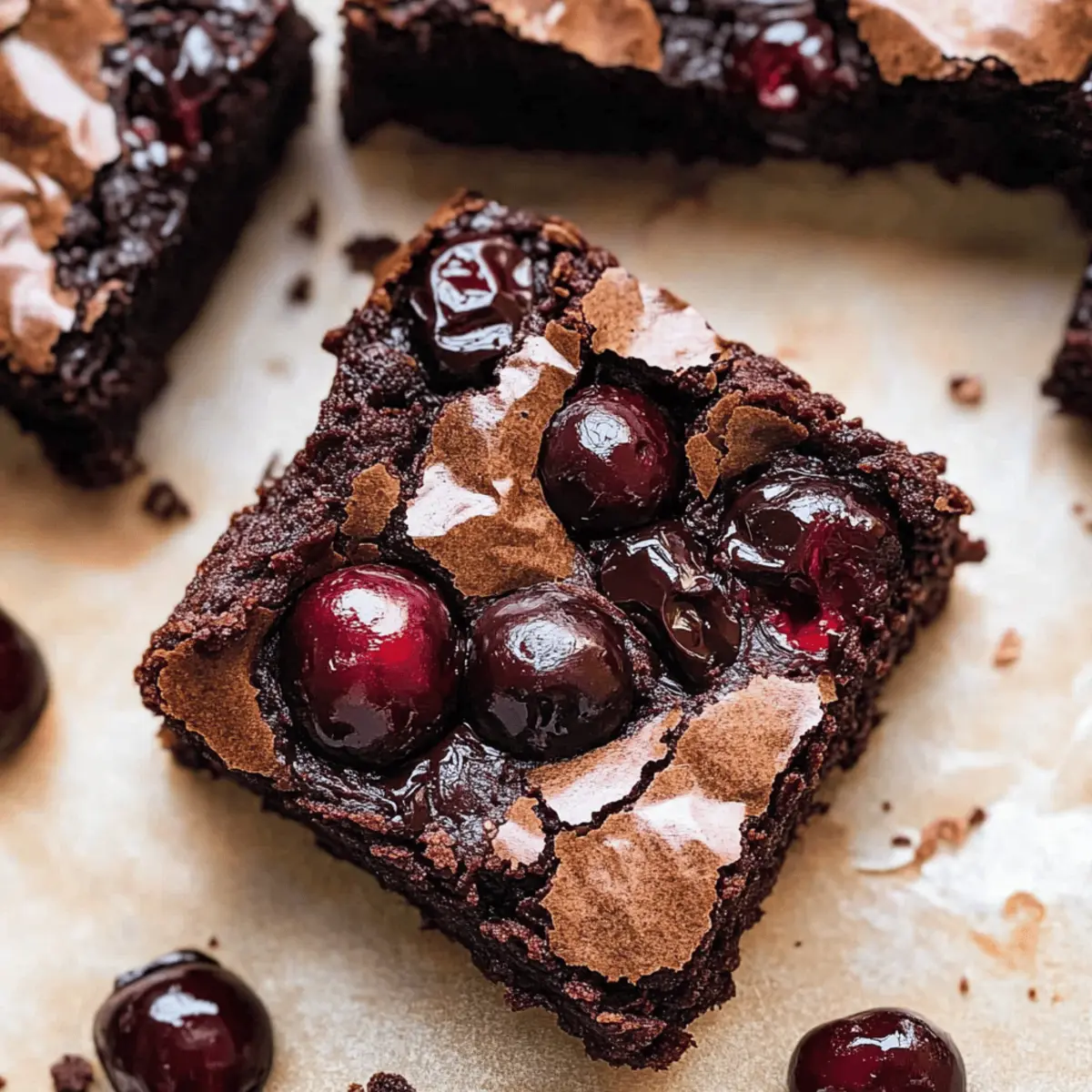 Fudgy Chocolate Cherry Brownies That Melt in Your Mouth