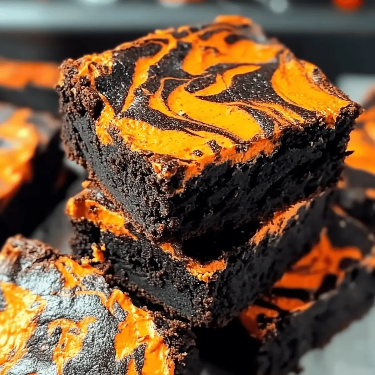 Delicious Halloween Swirl Cream Cheese Brownies to Impress