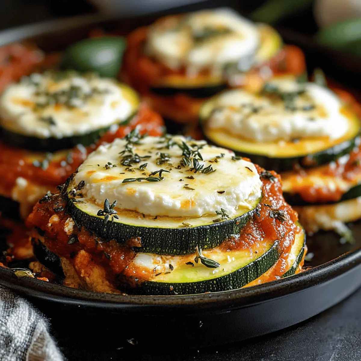 Zucchini Ricotta Melts with Marinara: Healthy Comfort Food