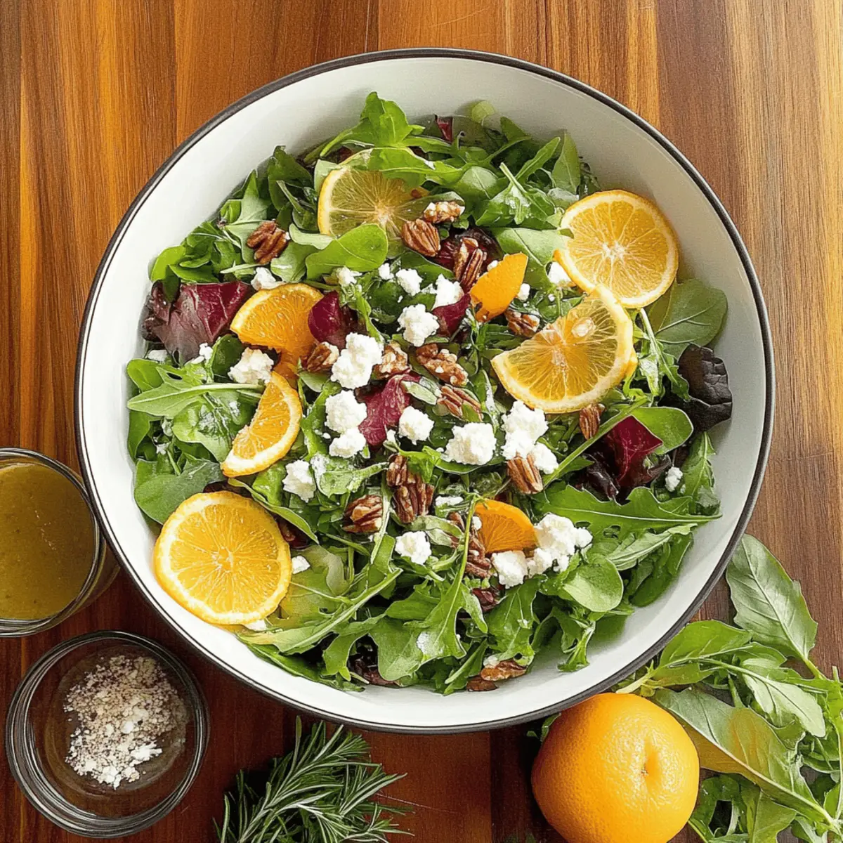 Herby Garden Salad with Homemade Lemon Vinaigrette Bliss