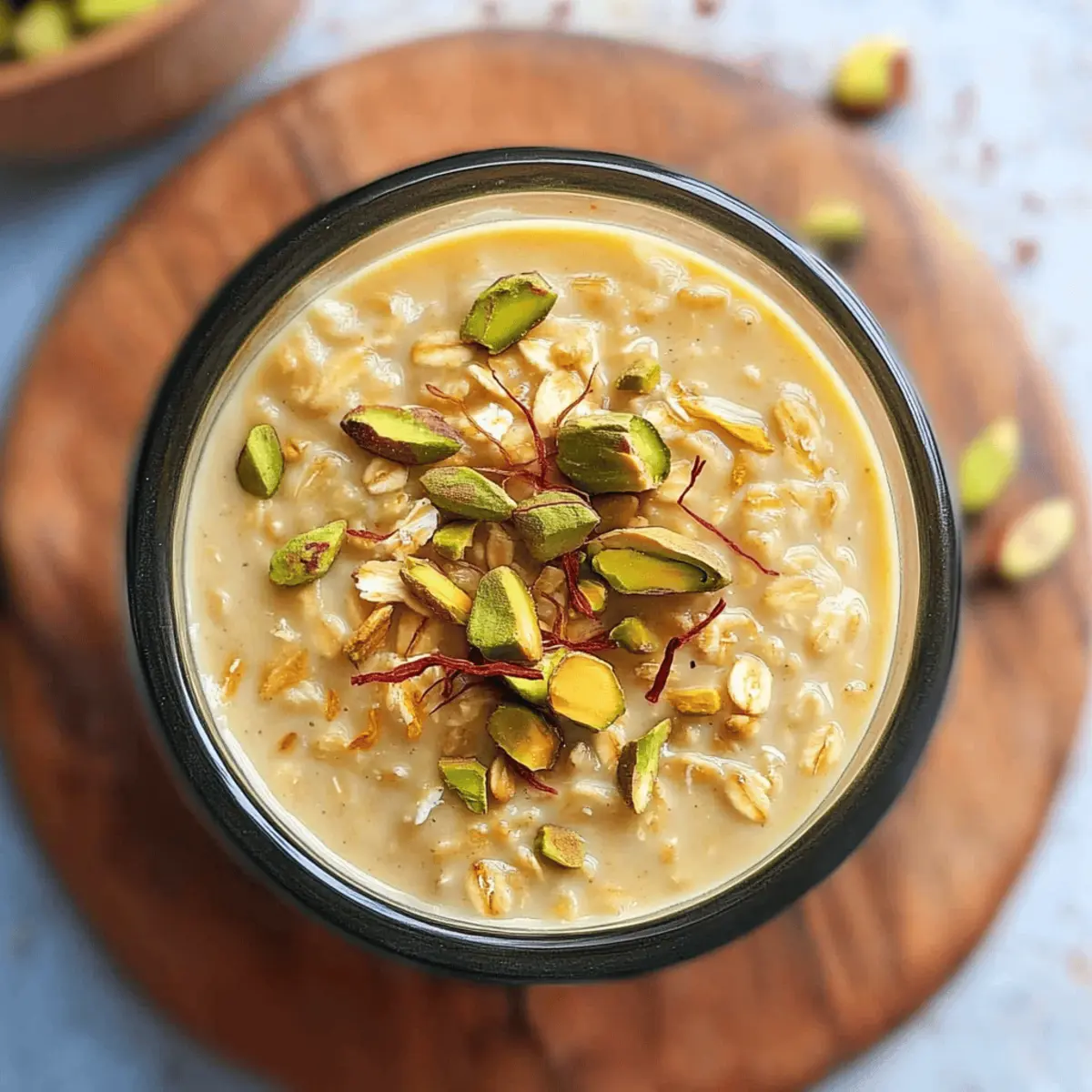 Creamy Overnight Oats with Indian Kulfi Flavor Bliss