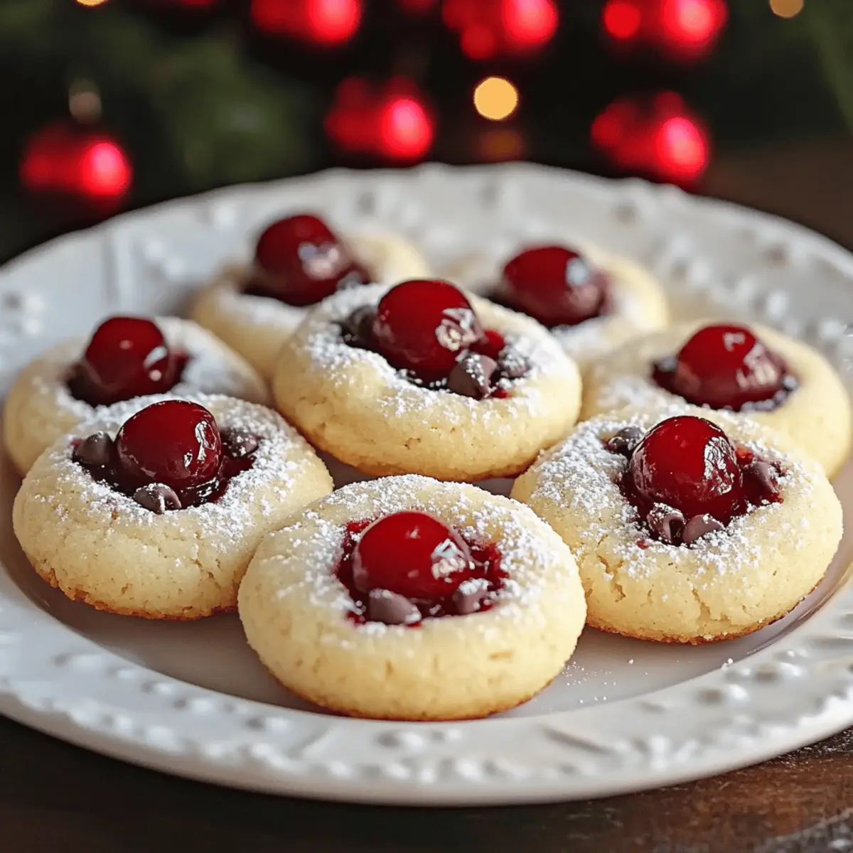 Delicious Christmas Maraschino Cherry Shortbread Cookies Recipe