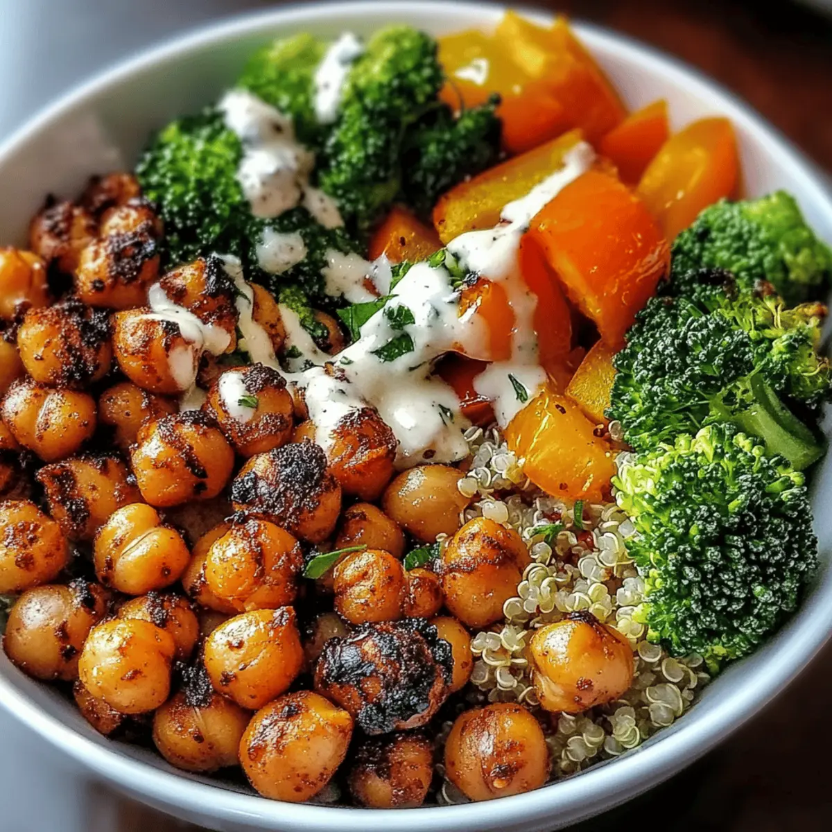 Roasted Chickpeas and Veggie Bowl for a Flavorful Meal Prep