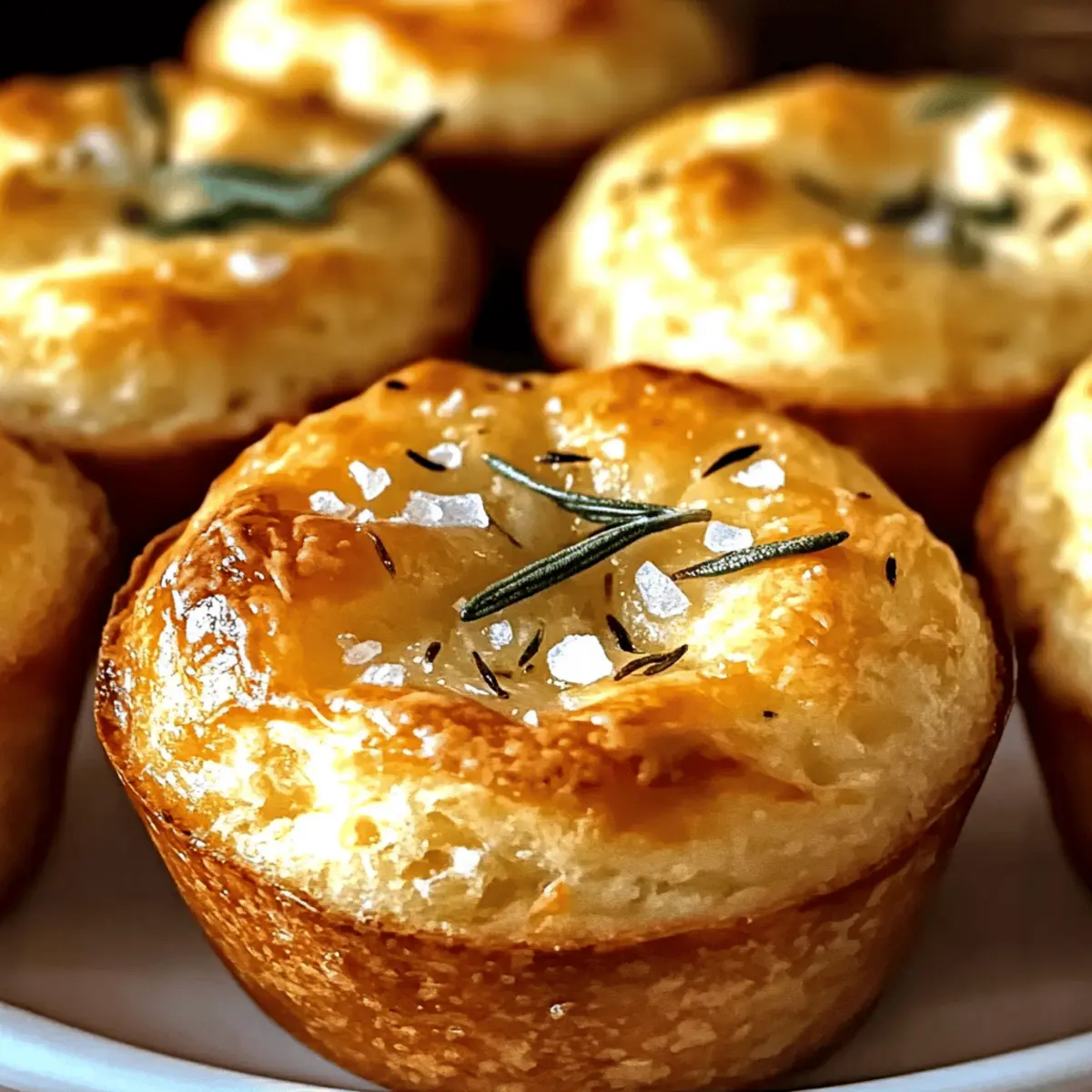 Irresistible Crust Garlic Rosemary Focaccia Muffins for Snacking