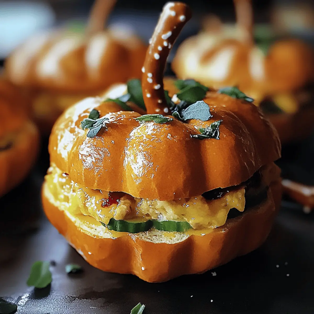 Pumpkin-Shaped Sliders: Festive, Fun, and Flavorful Bites