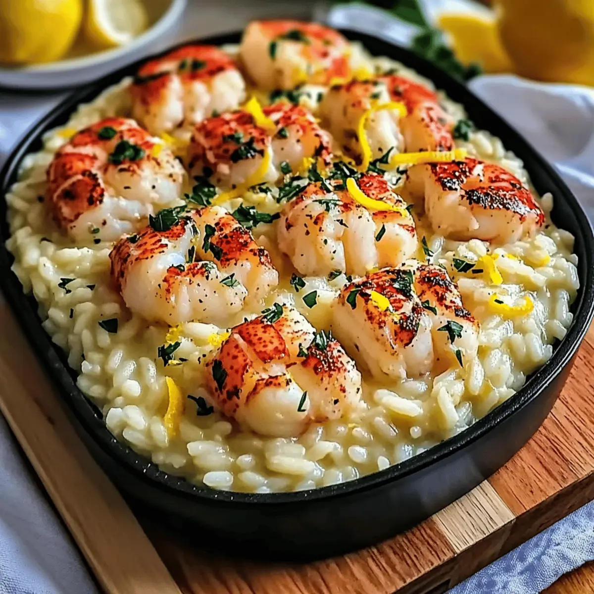 Lemon Butter Lobster Risotto: A Creamy Seafood Indulgence