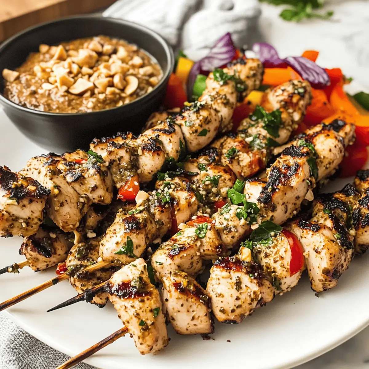 Savor the Flavor: Thai Spicy Basil Chicken Skewers Recipe
