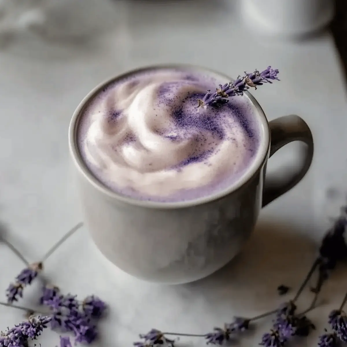 Lavender Cream Cold Foam: Naturally Colored Floral Bliss