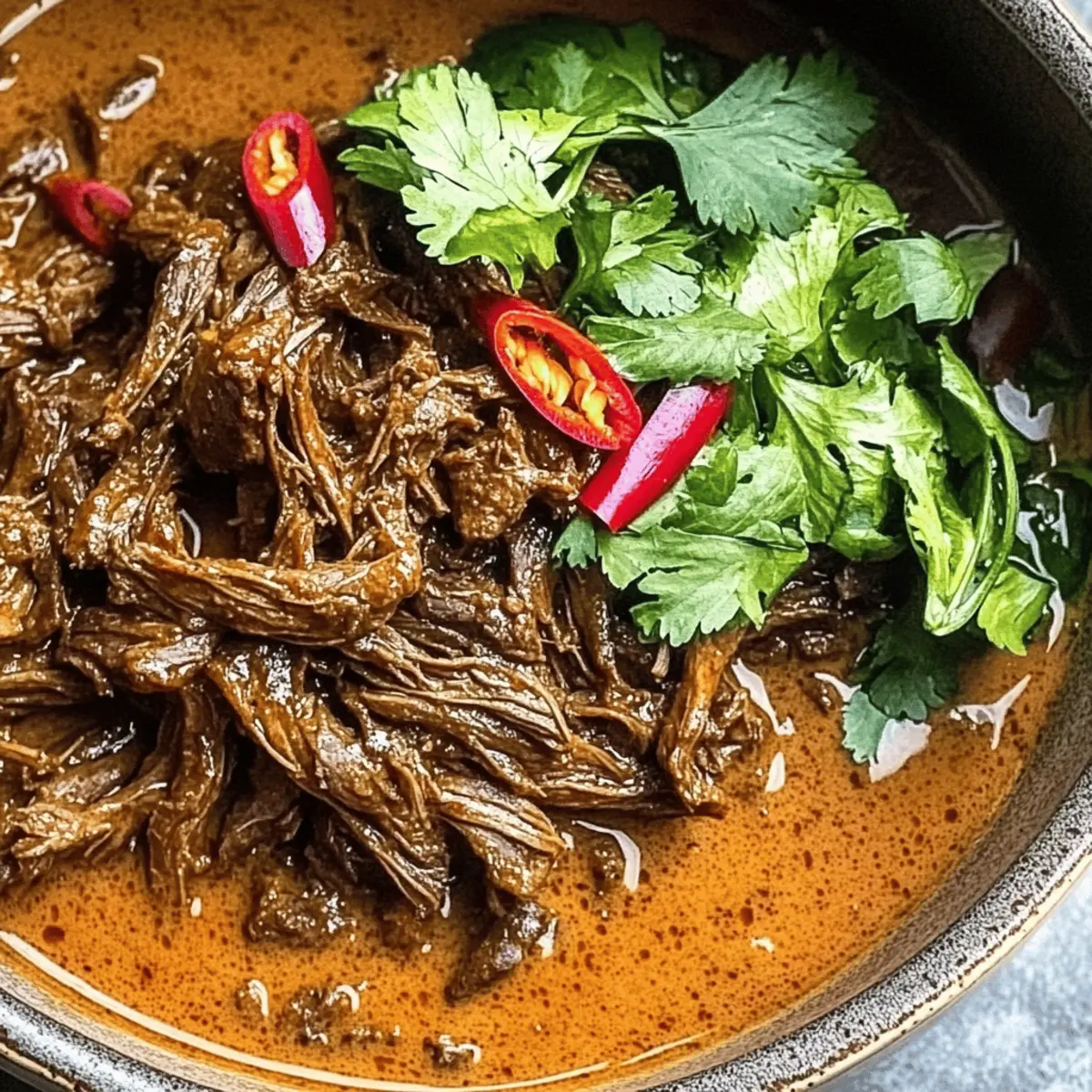 Coconut Red Curry Drip Beef: A Flavor-Packed Comfort Dish
