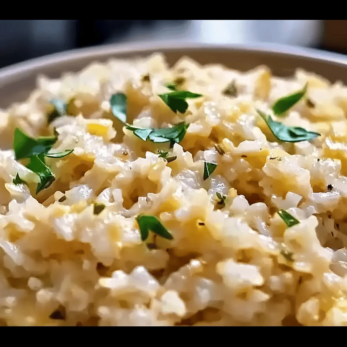 Creamy Cheesy Cauliflower Rice for a Cozy Low-Carb Treat