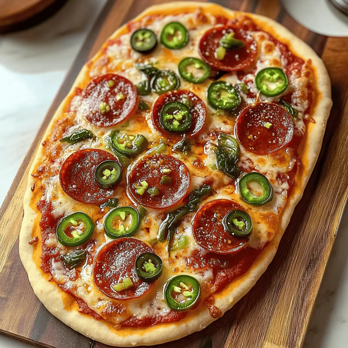 Irresistible Honey Flatbread Pizza: Sweet Meets Spicy Bliss