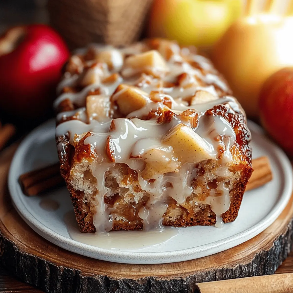 Heavenly Amish Apple Fritter Bread with Sweet Glaze