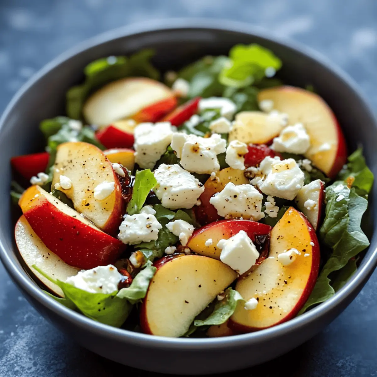Crisp Apple and Feta Salad with Honey Mustard Bliss
